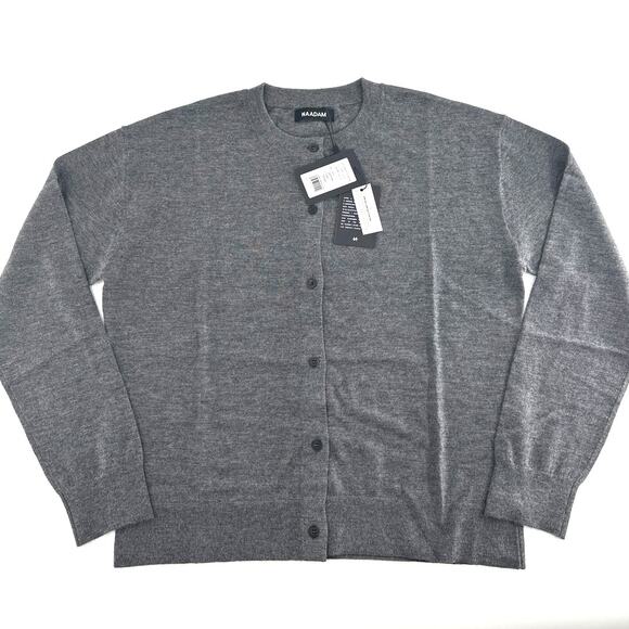 Naadam Women's Granite Fancy Cashmere Classic Cardigan Size M - Picture 6 of 13
